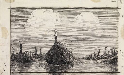 Seierherrenes skip vender hjem etter slaget ved Svolder
