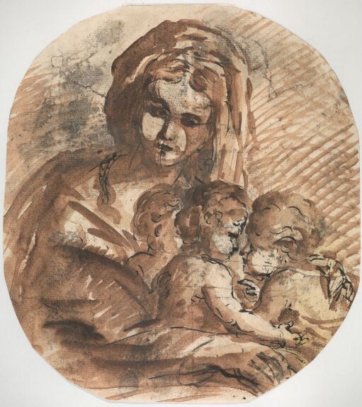 Maria med Jesusbarnet og Johannes