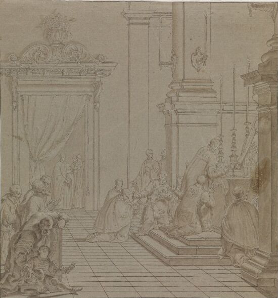 Jesusbarnet åpenbarer seg for S.Lorenzo Giustiniani