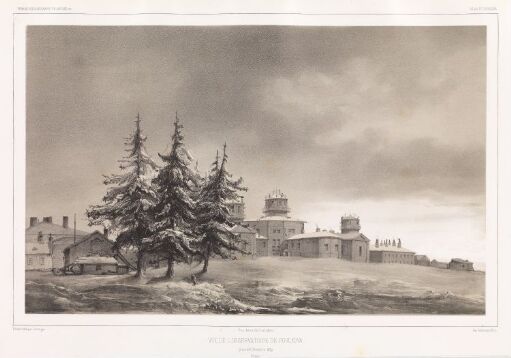Utsikt over Observatoriet i Polkova, 6 desember 1839 (Russland)