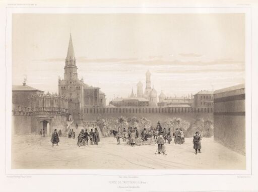 Havnen Troïtskaia (Treenigheten) i Moskva 15 desember 1840 (Russland)