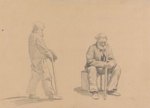 Studies of a Man Walking and a Man Sitting Down