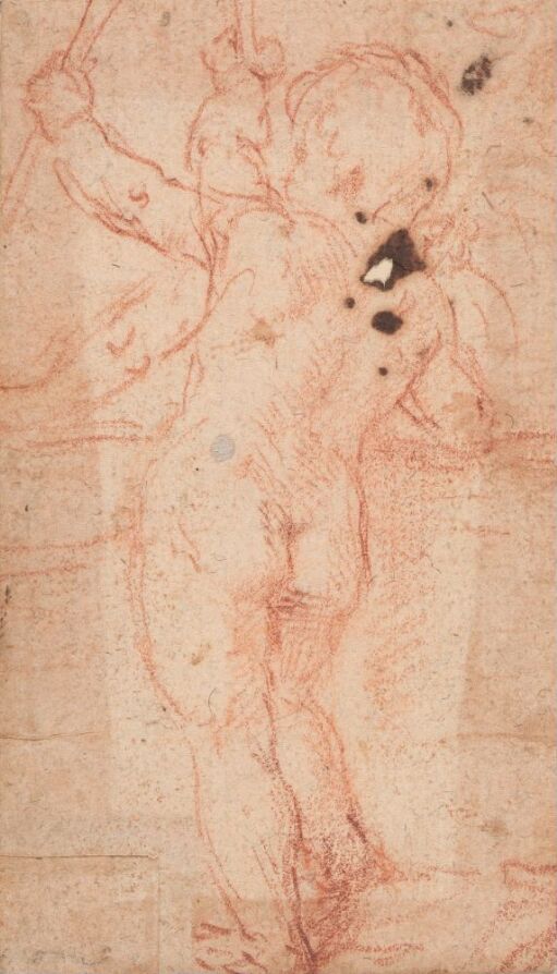 Putto seen from behind