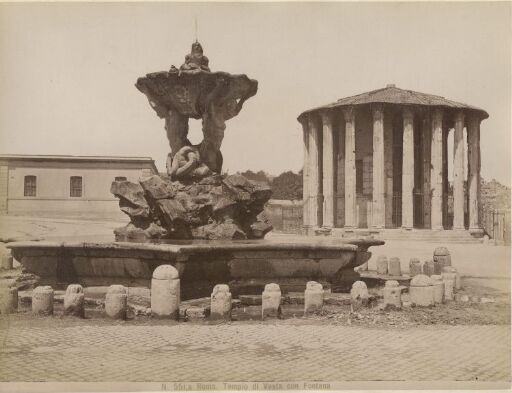 Roma. Tempio di Vesta con Fontana