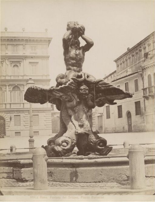 Roma. Fontana del Tritone, Piazza Barberini
