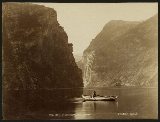 Parti af Geirangerfjorden i Søndmør