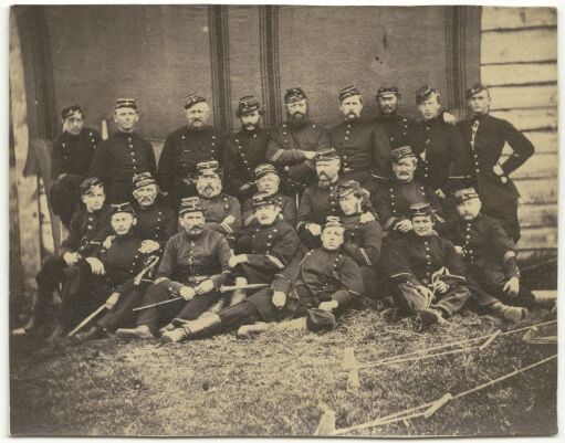 Officerer fra Bergenske Rekrutskole 1864
