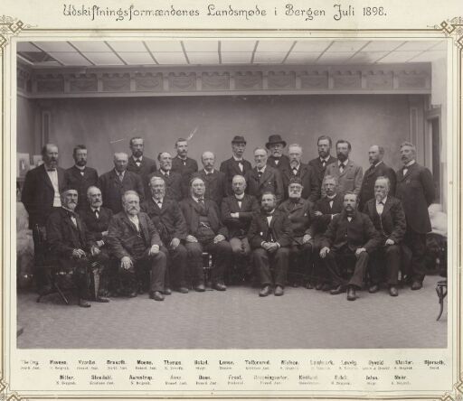 Udskiftningsformændenes Landsmøde i Bergen Juli 1898