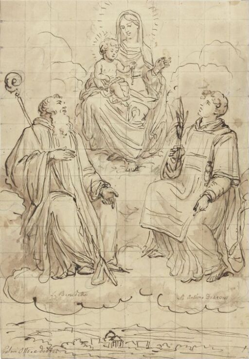 Madonna med Jesusbarnet mellom den hellige Benedikt og den hellige Antonius