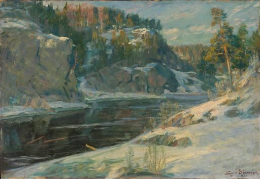 Riverlandscape in Winter