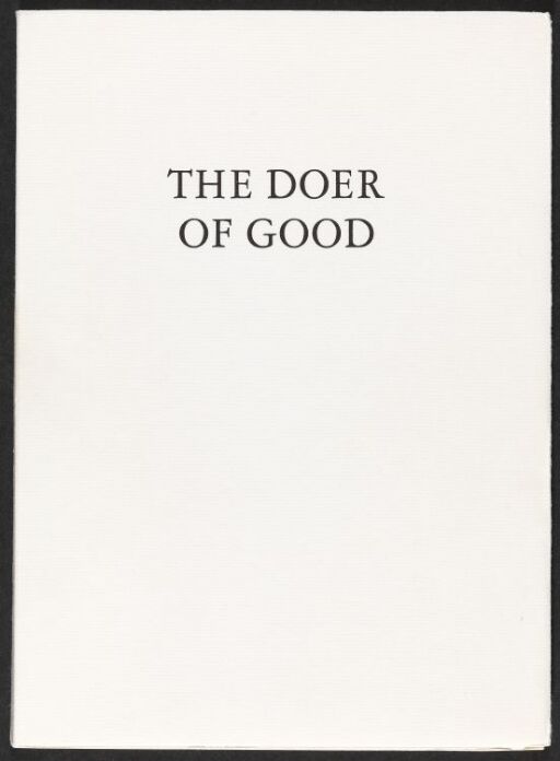 The Doer of Good