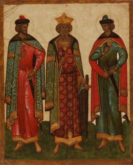 The holy princes Borys, Volodymyr and Hlib