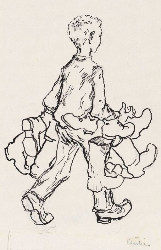 Illustrasjon til M.A.Nexø, "Pelle Erobreren"