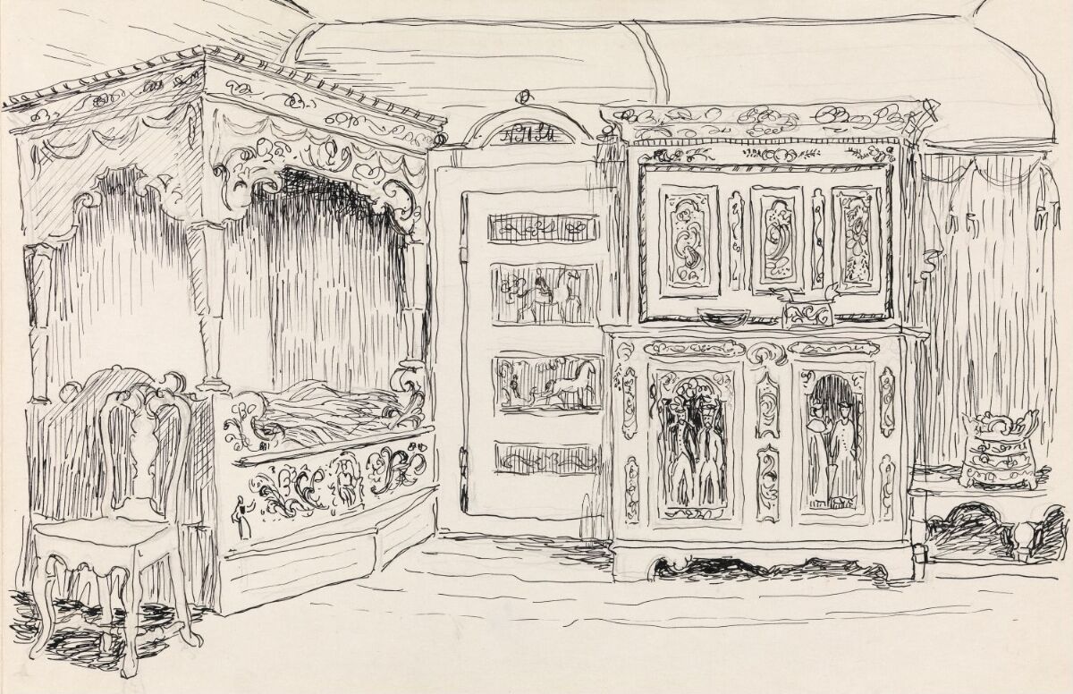 Thorbjørn Egner, Living Room Interior, Rauland – Nasjonalmuseet ...