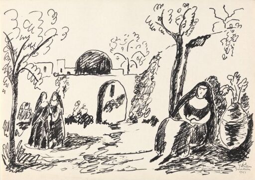 Nonner i klostergård, Siracusa