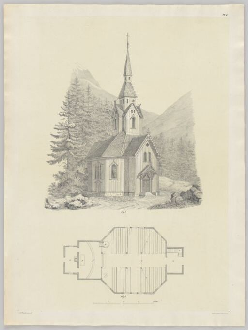 Design for a Wooden Church that can hold 396 people