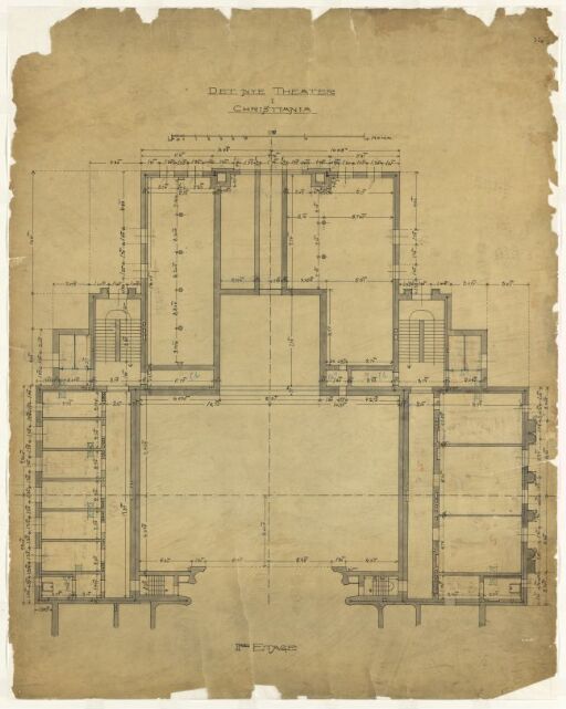 The National Theatre, plan of 1. floor