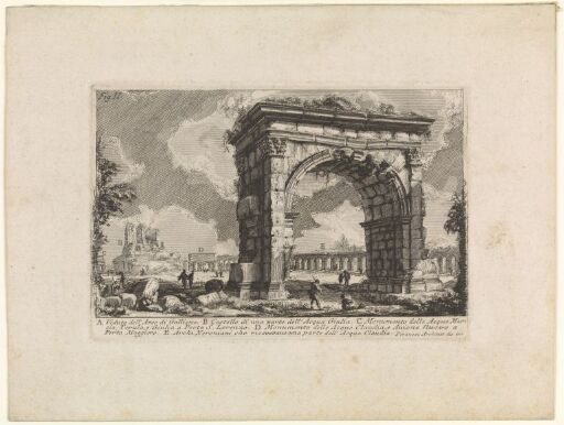 View of the Arch of Gallienus