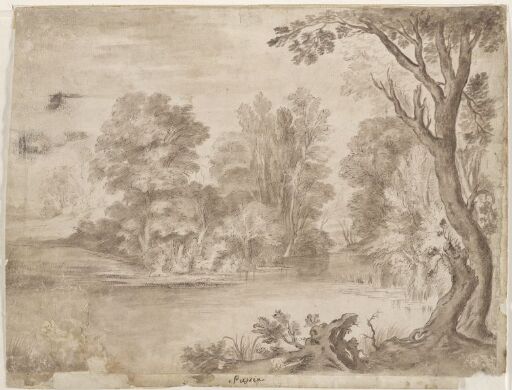 River Landscape with Trees