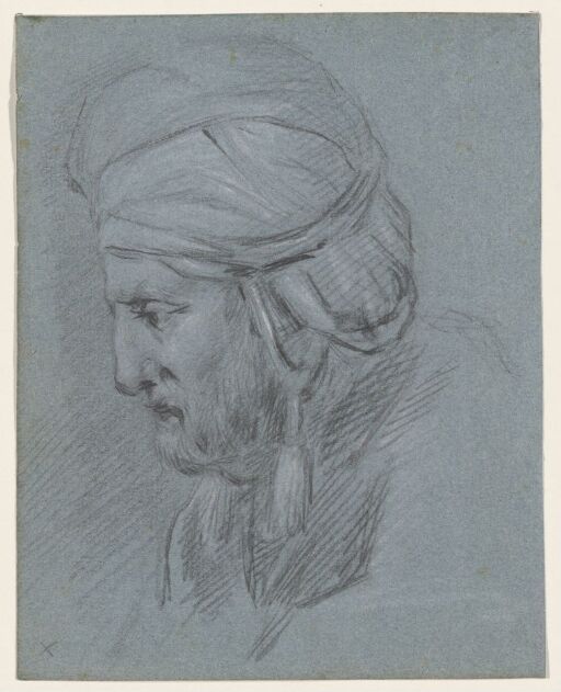 Head of an Aged Man with Turban
