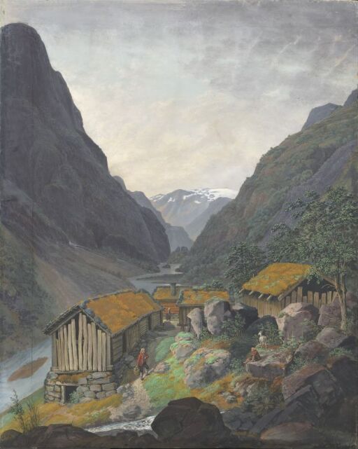 View of Hjelmodalen in Eidfjord, Hardanger