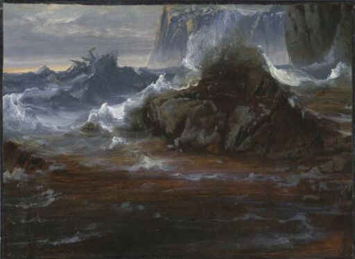 Coastal Cliffs in Stormy Weather
