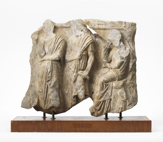 Funerary relief with parting scene