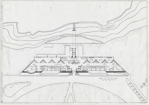 Design for a Rock Carving Museum, main plan