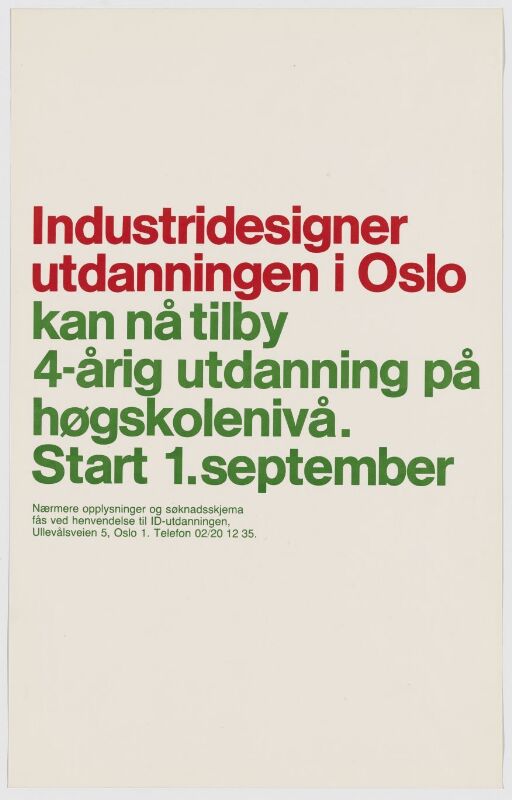Industridesignerutdanningen i Oslo