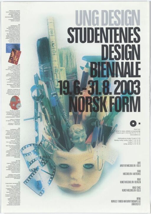 Ung Design Studentenes design biennale 19.6.-31.8.2003 Norsk Form