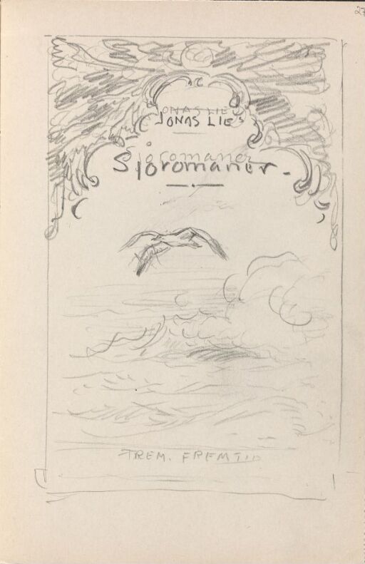 Sea Novels. Sketch for Title Page