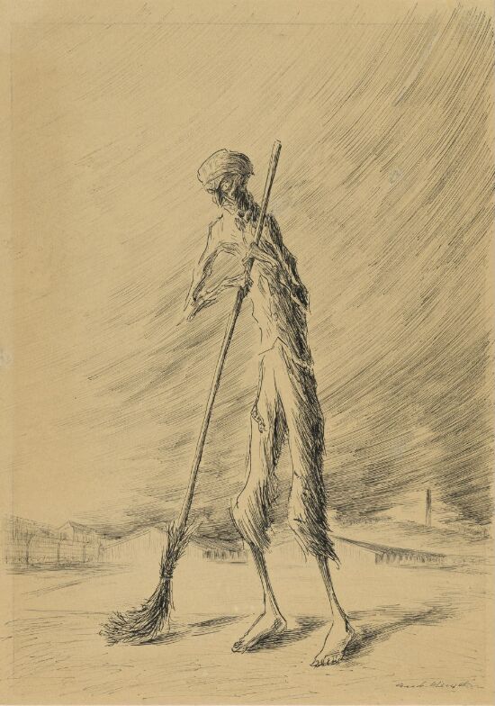 Muselmann feier apellplassen. Fra Sachenhausen konsentrasjonsleir