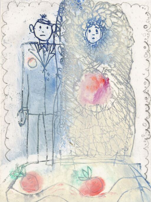 Bridal Couple. Illustration for Jan Erik Vold, Goddag! Jeg er et dikt