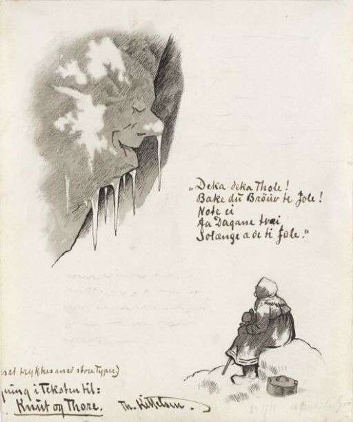 Knut og Thore. Til "Svartedauen", 1900