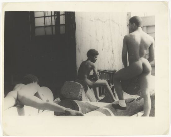 The Piers (three men on dock)