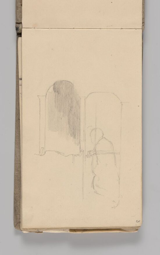 Figurstudie av bedende mann