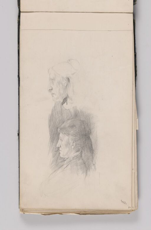 Study of Two Women in Profile